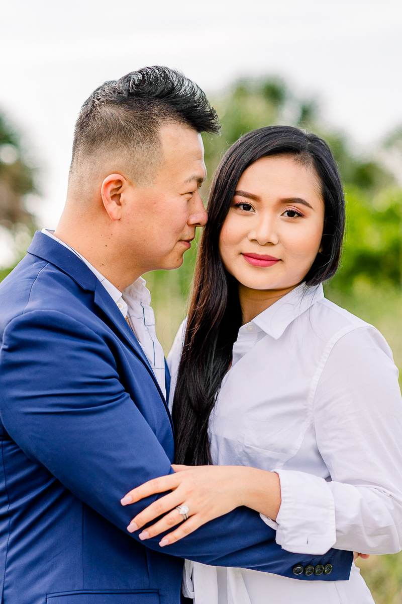 Vietnamese couple engaged in orlando