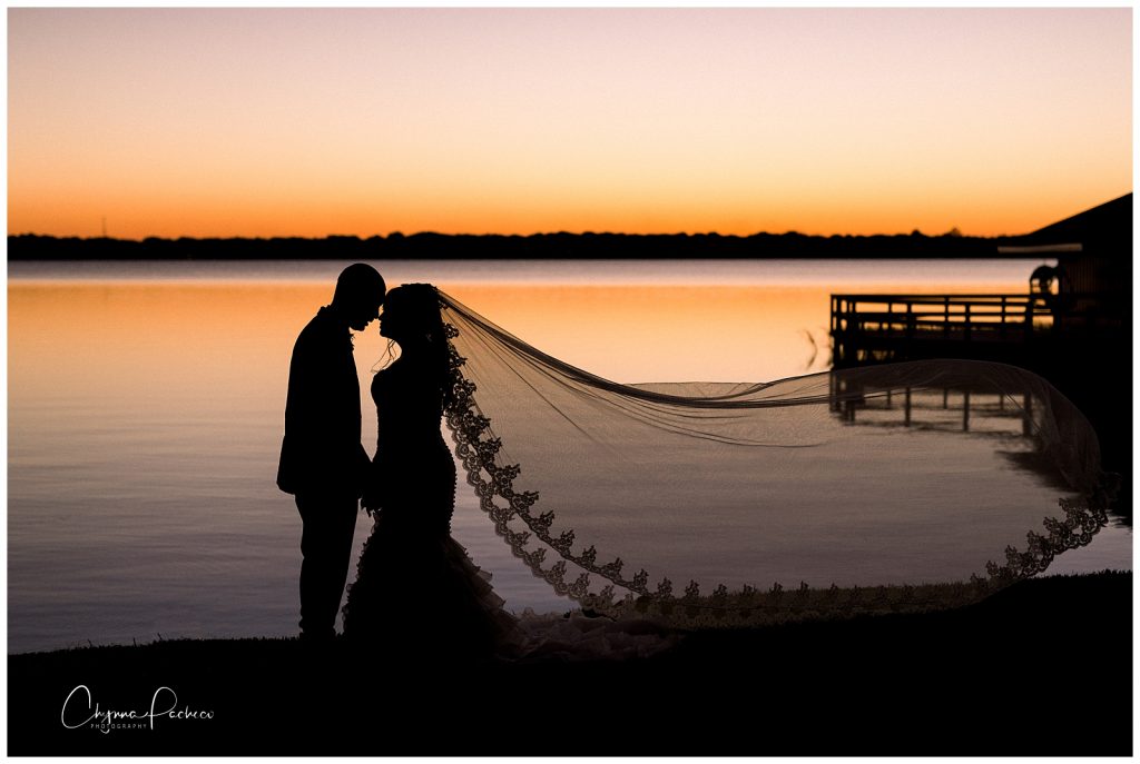 Bride and Groom Wedding Day Sunset Photos | Orlando Wedding Photographer