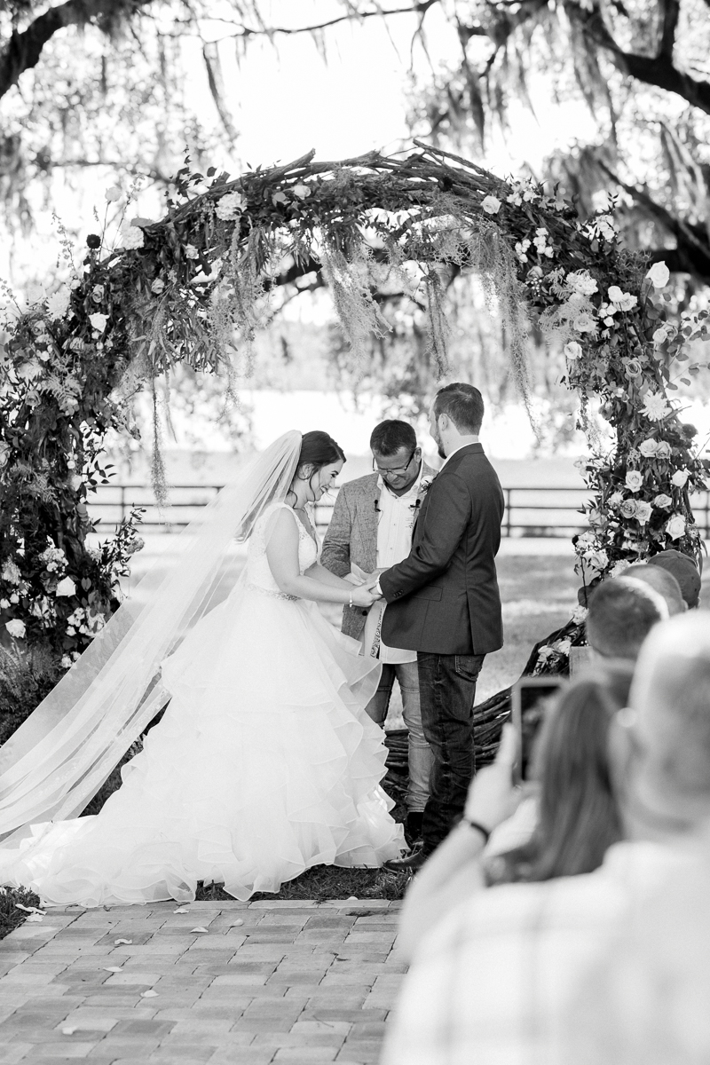 Bride and Groom holding hands | Orlando Wedding Photographer