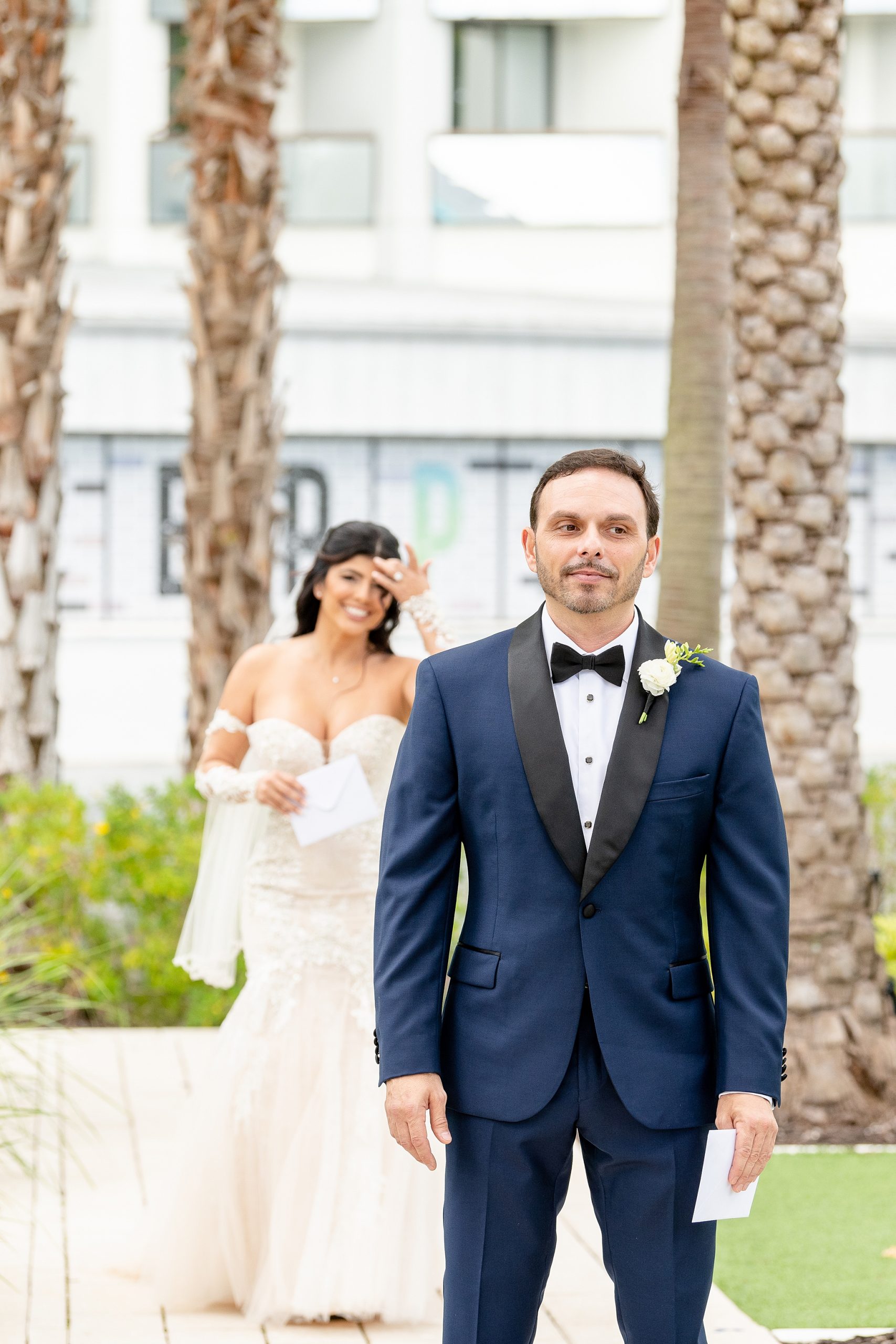 Bride and Groom first touch | orlando wedding photographer