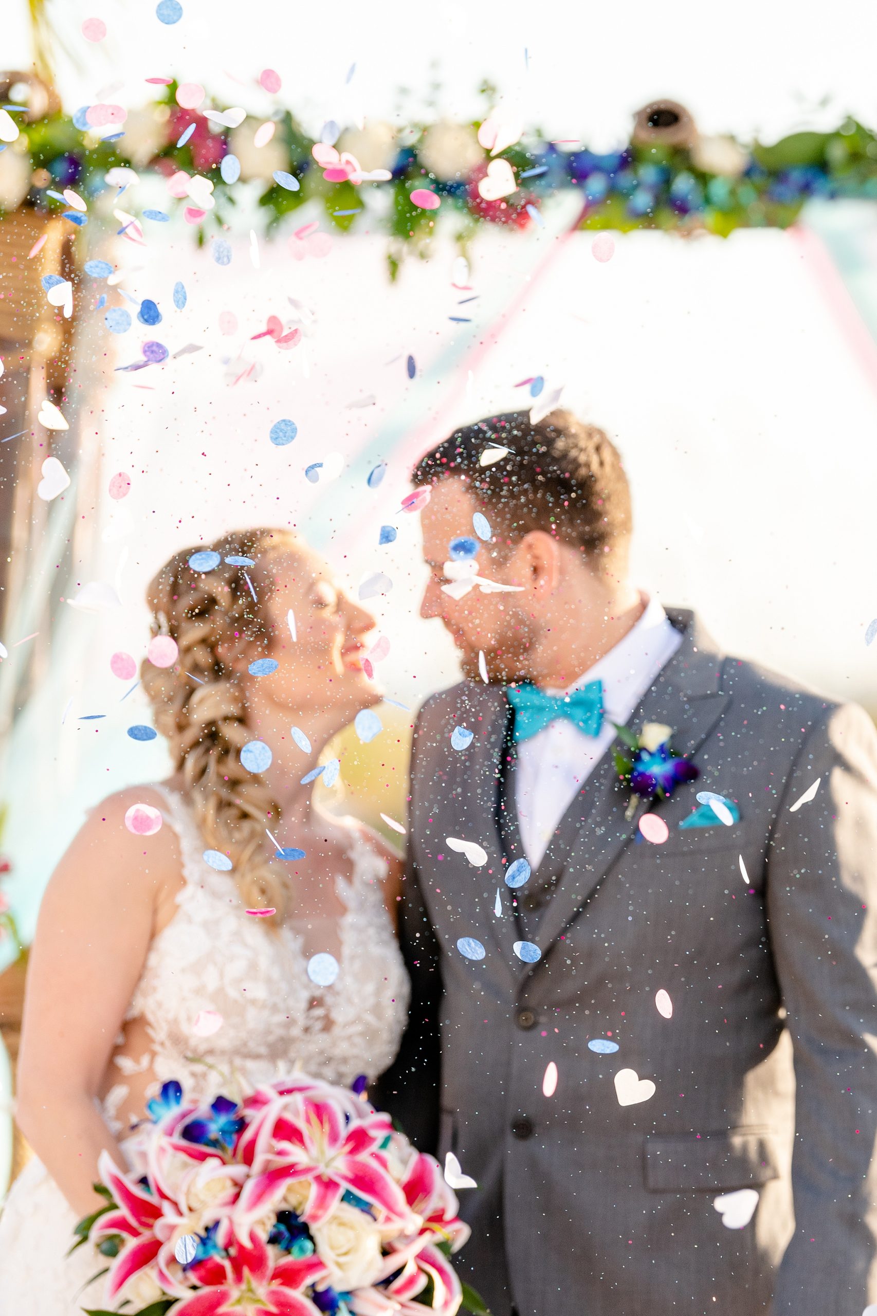 I now pronounce you Bride and Groom | Confetti at Ceremony