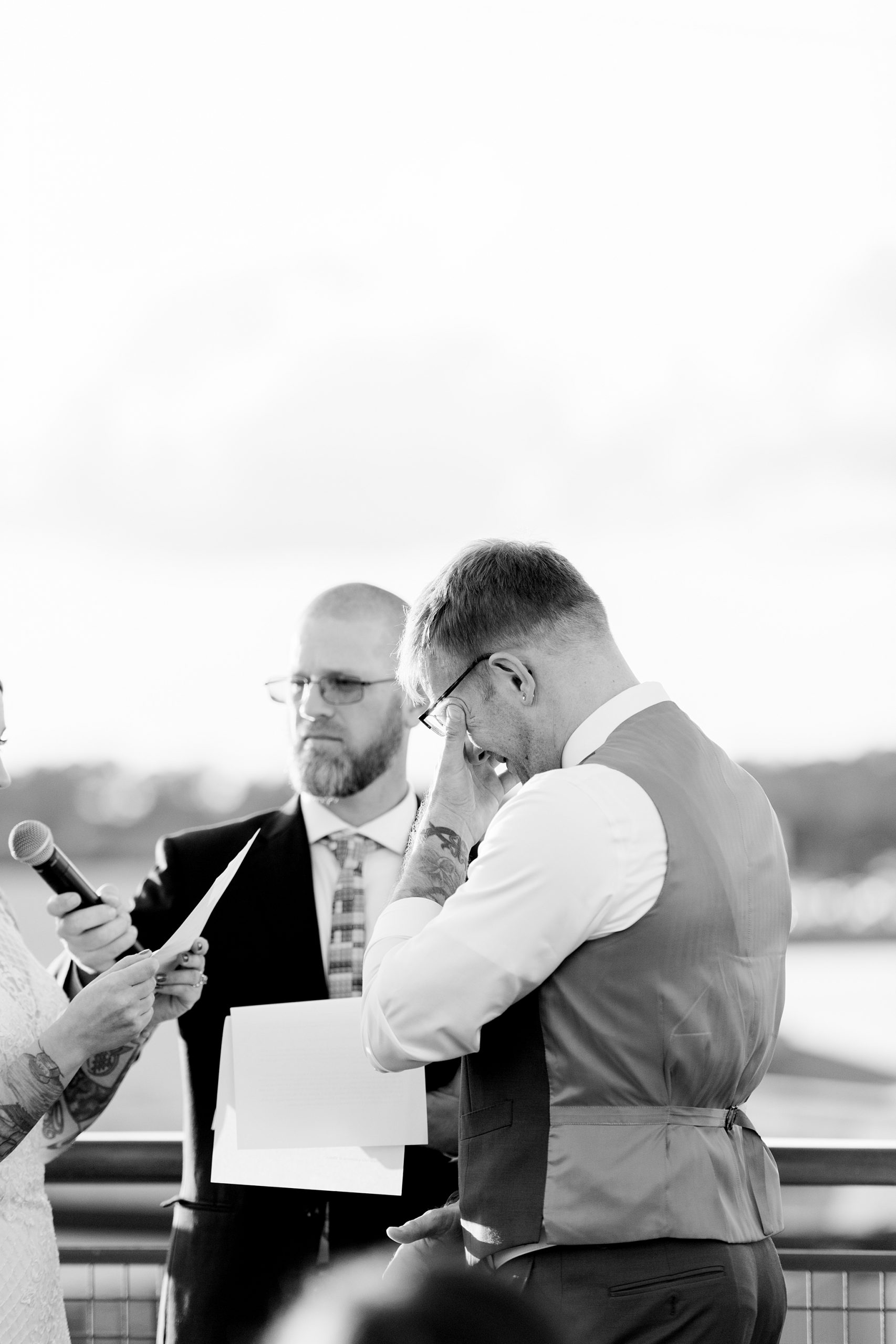 Emotional Groom on Wedding Day | Orlando Wedding Photographer
