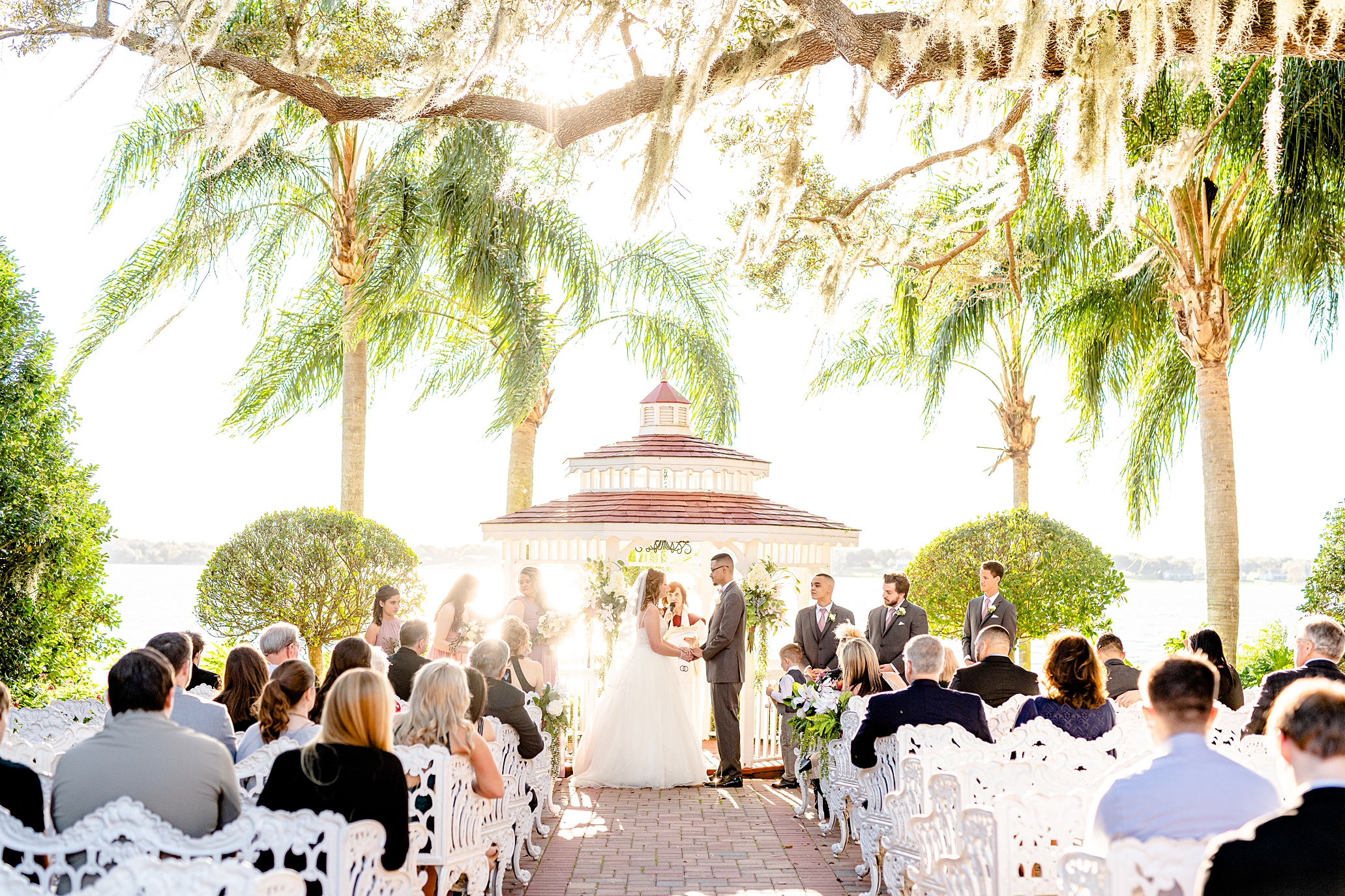 Ceremony at Town Manor on the Lake | Orlando Wedding Photographer