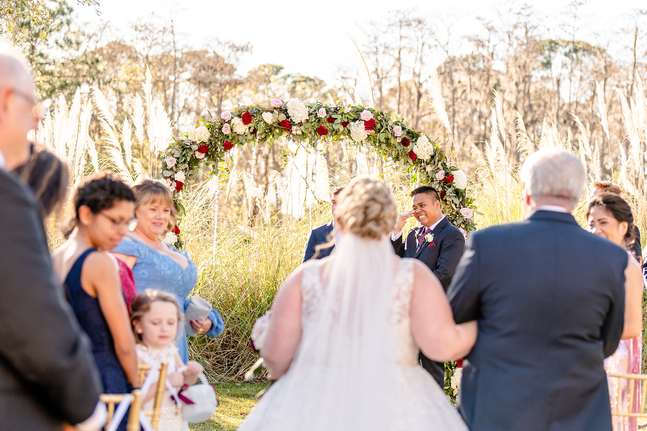 Bride walking down aisle | Four Seasons Wedding | Chynna Pacheco Photography