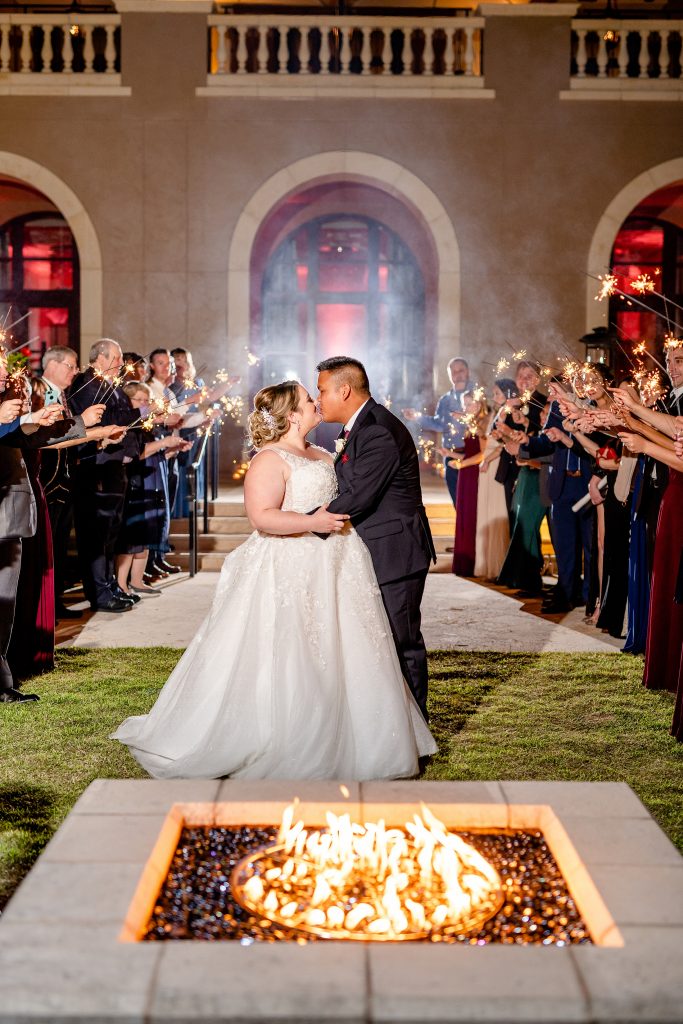 Sparkler Exit | Four Seasons Wedding | Orlando Wedding Photographer