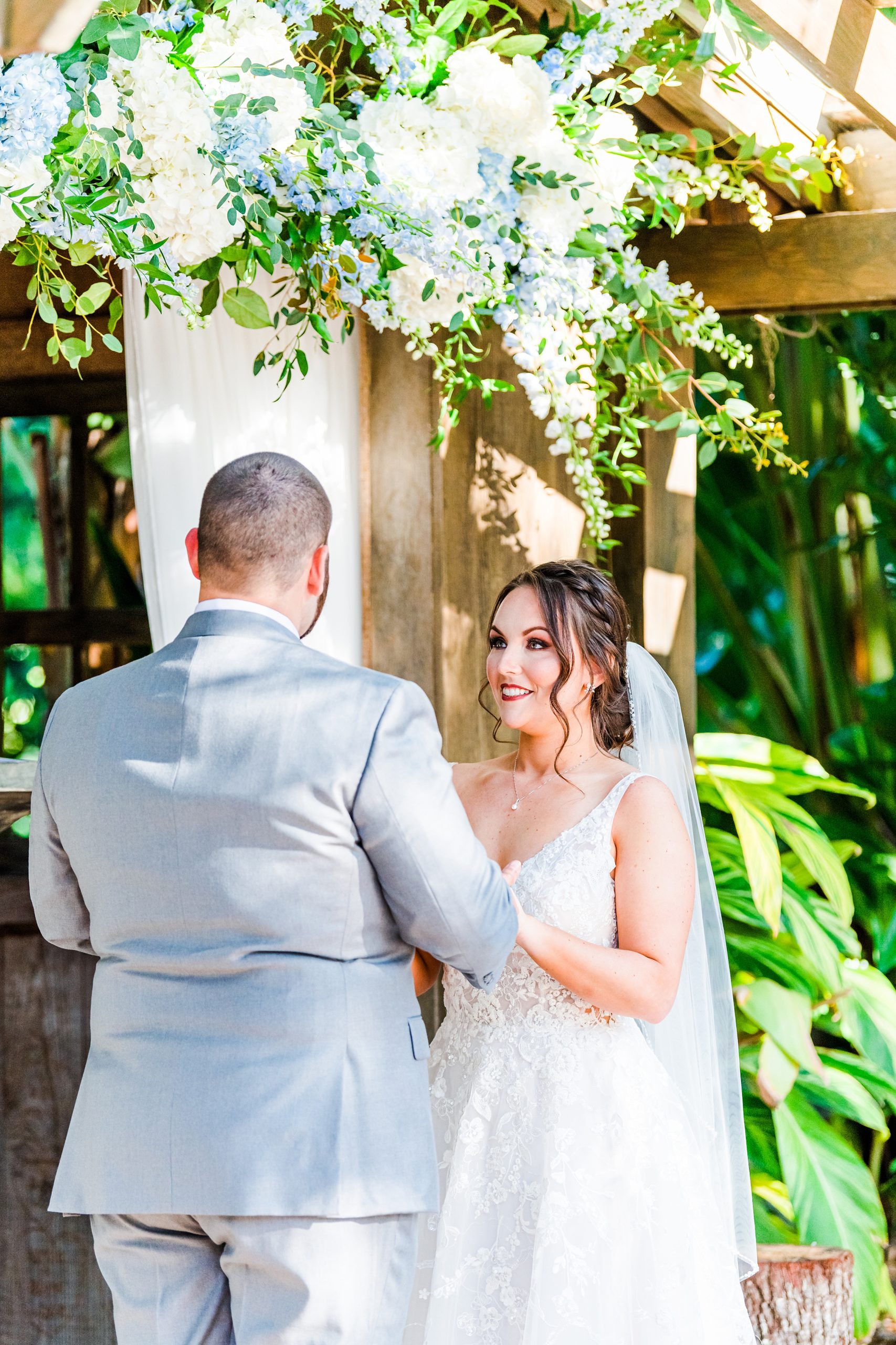 Bride at wedding ceremony | The Delamater House Wedding | Chynna Pacheco Photography-516