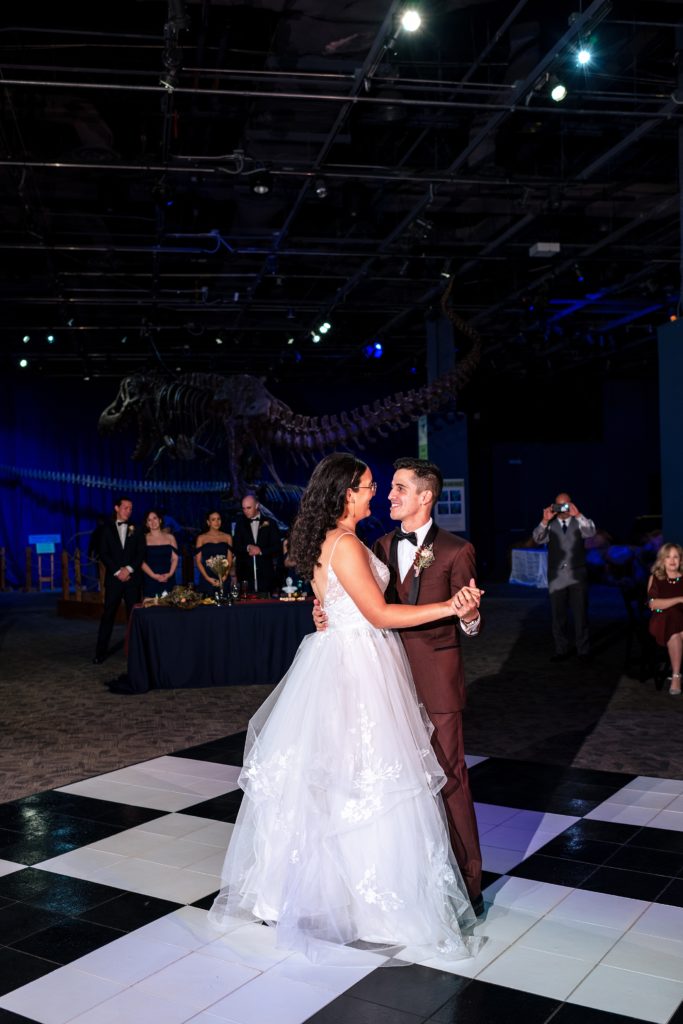 Dino digs wedding reception