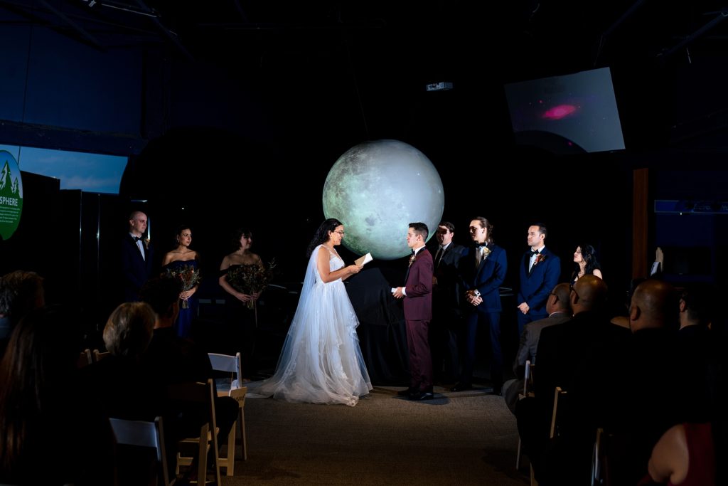 Planet wedding ceremony